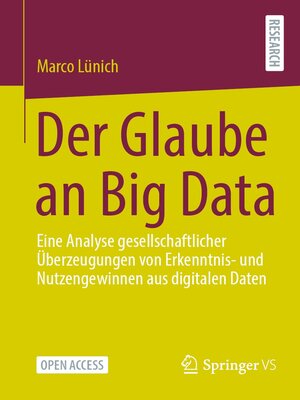 cover image of Der Glaube an Big Data